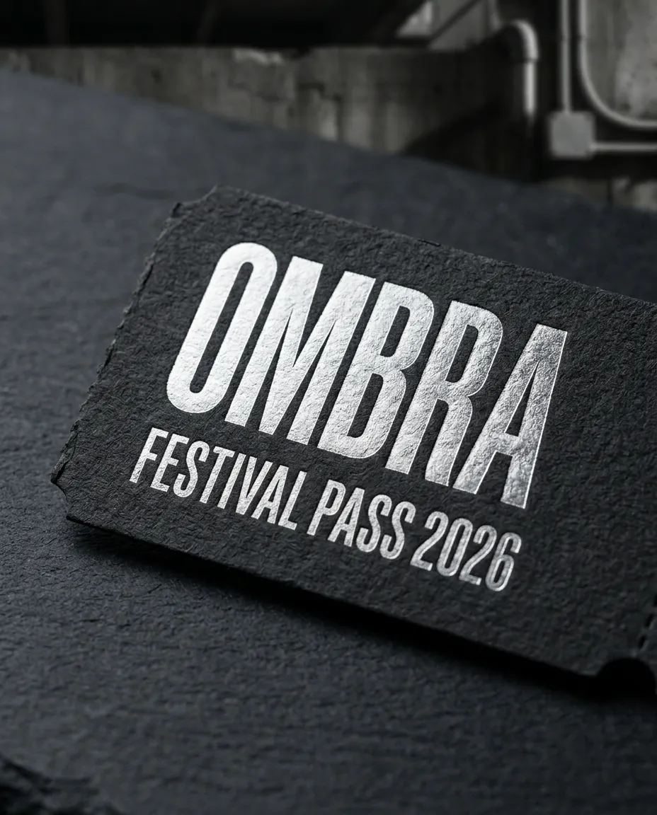 OMBRA paper ticket — offset print
