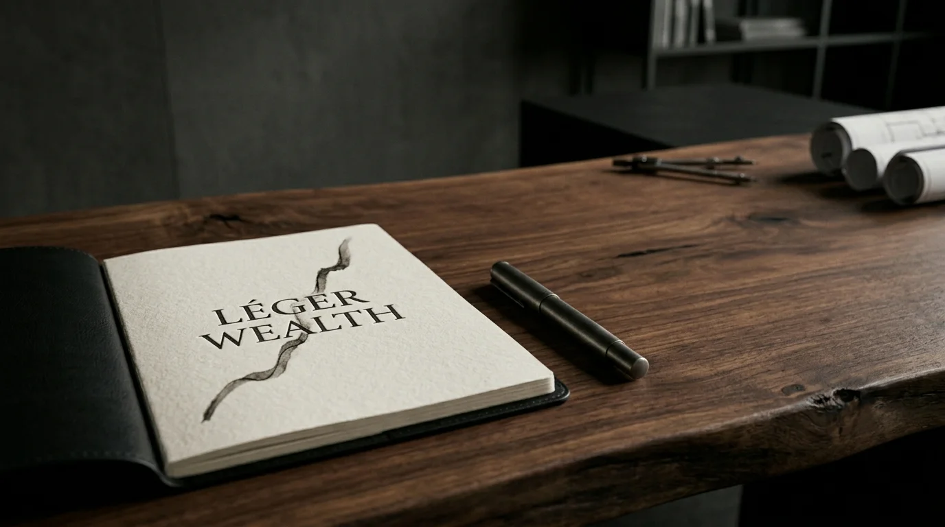 Creative workspace — architect's desk